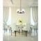 Z-Lite Leila Chandelier, 5-Light, 26 In.W x 10 In.H, Matte Black/White Linen 744-26R-MB - alternate 2